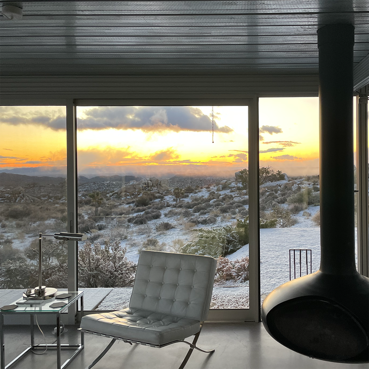 Architectural interior detail with clean modern lines